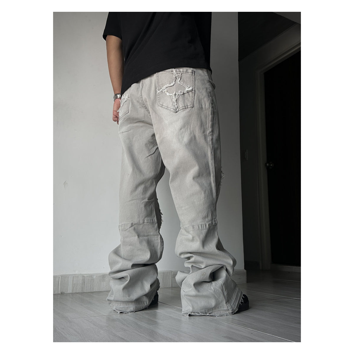 Jean Y2K Gris
