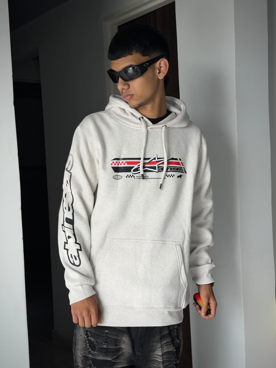 Alpinestar Gris Letras Rojas