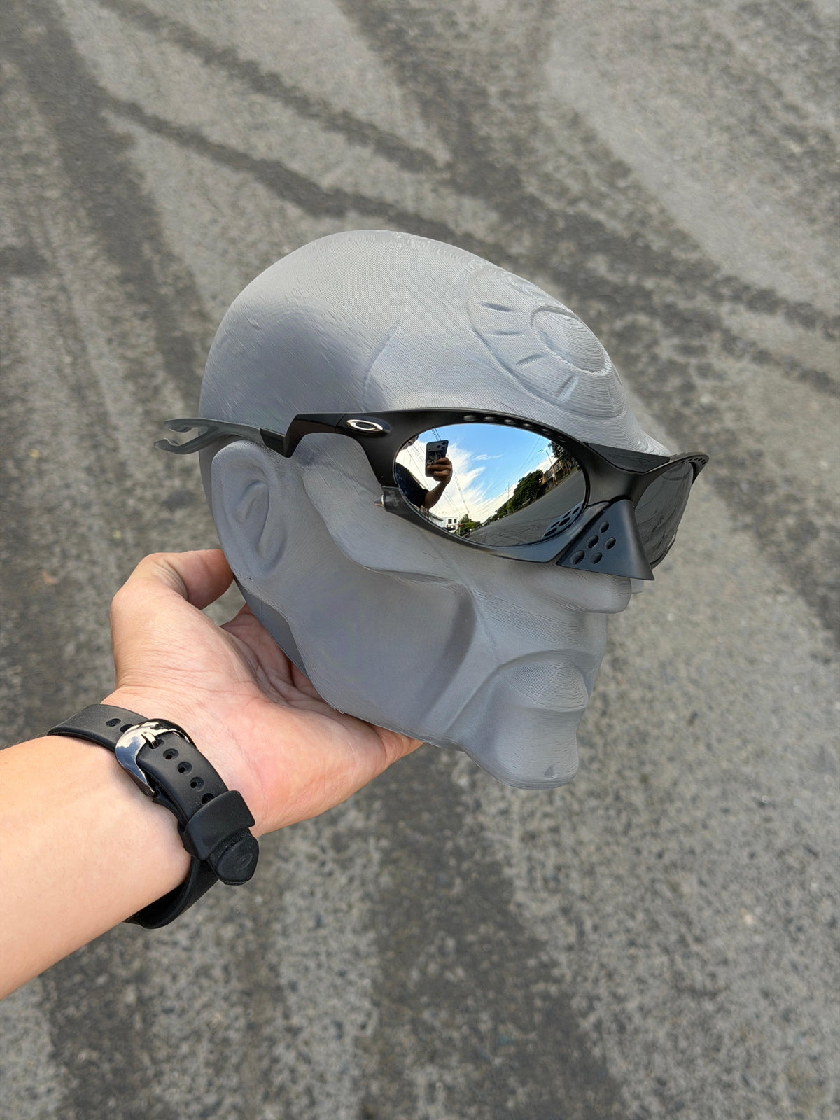 Gafas Oakley Plantaris — Lente plateado - Foto 2