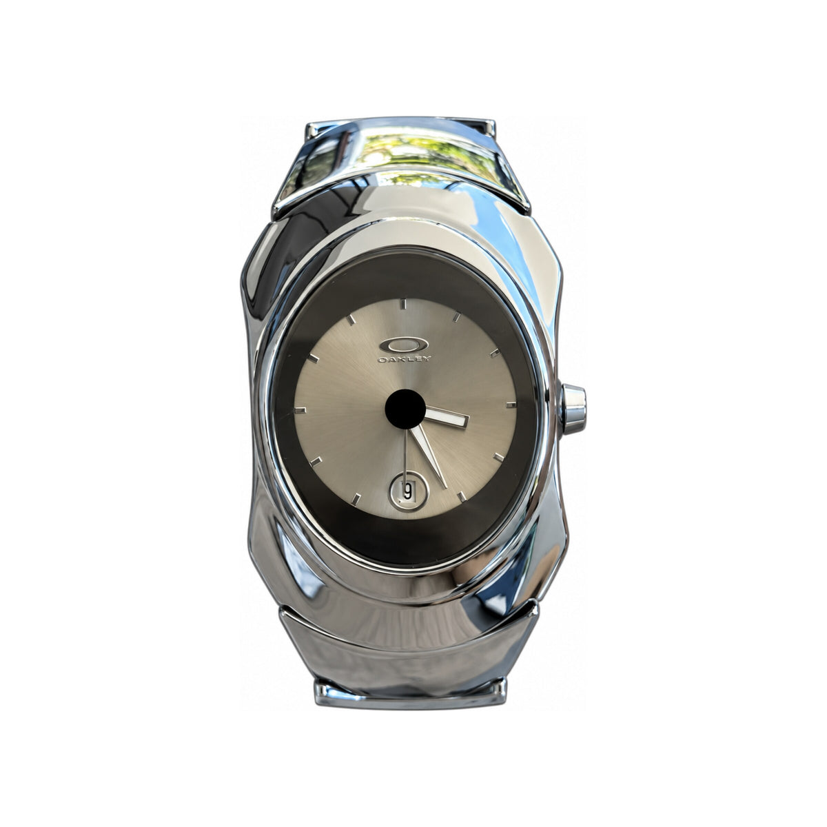 Oakley Time Bomb — Plateado / Gris — 10