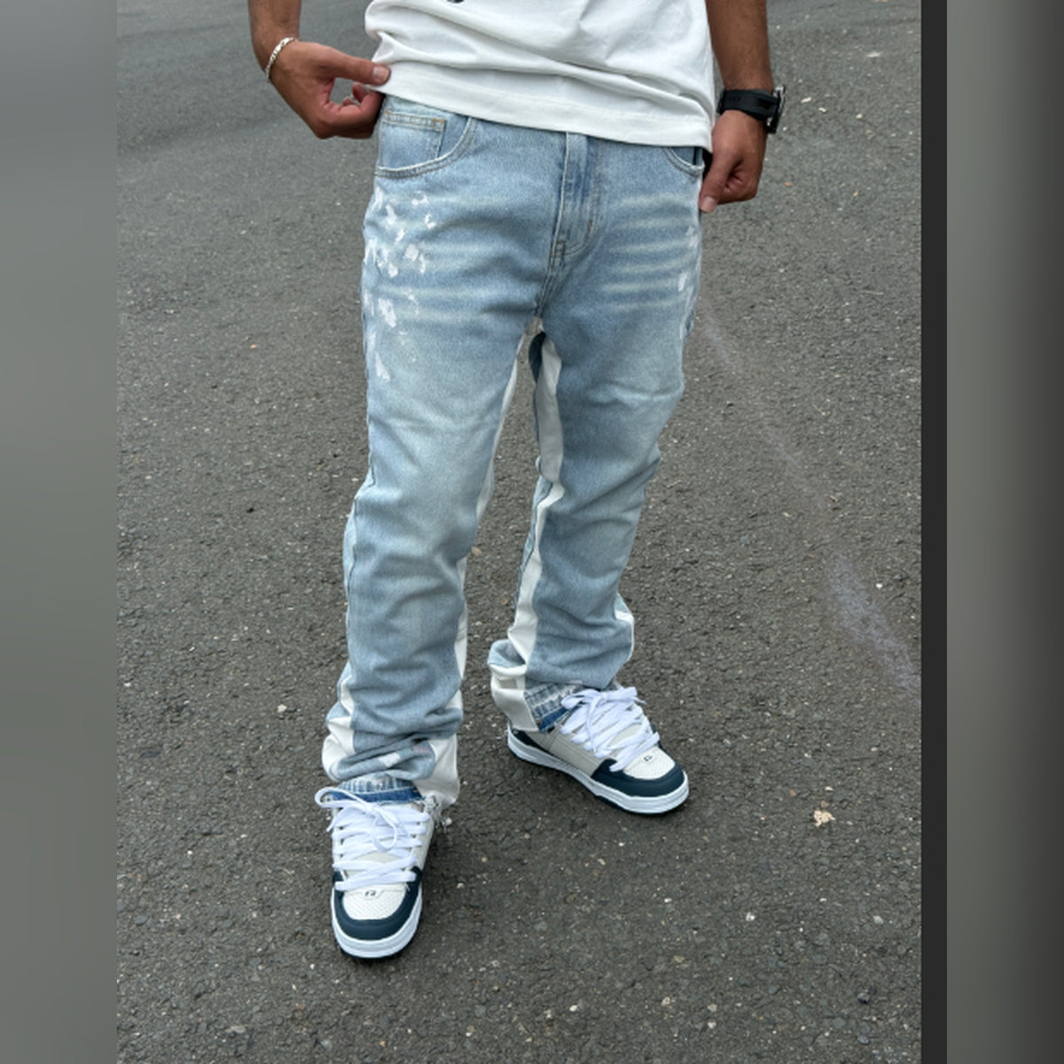Jean Y2K Gris Claro