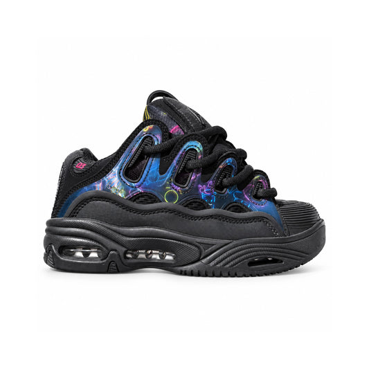 OSIRIS BLACK PINK HOLO - vista lateral