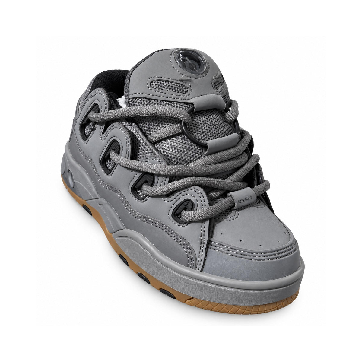 OSIRIS GREY BLACK GUM - vista de tres cuartos