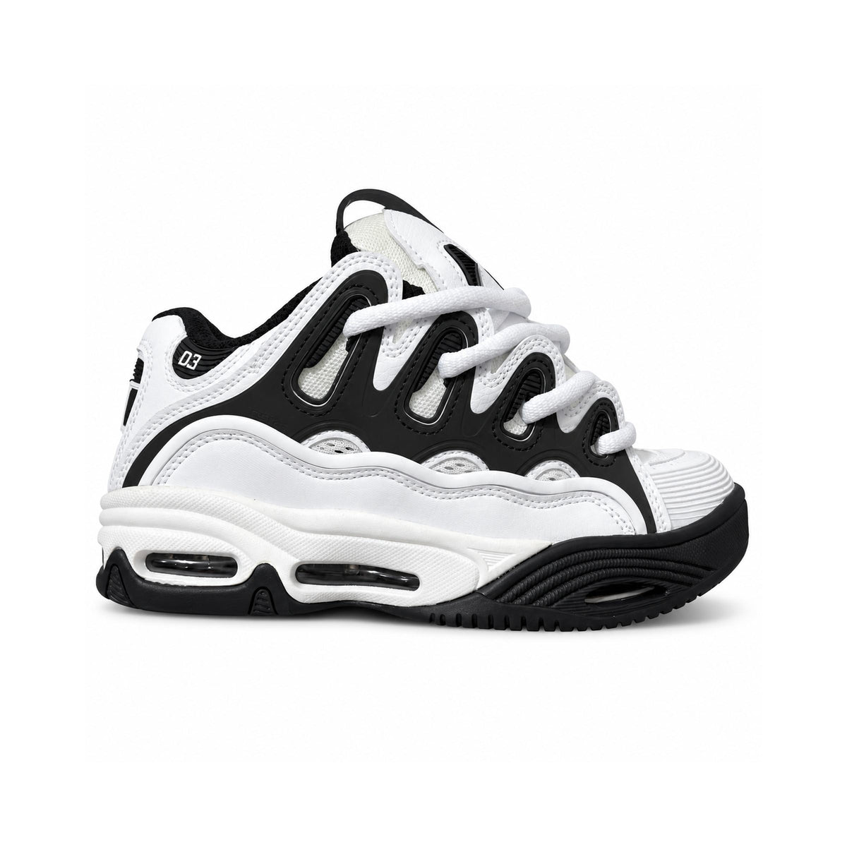 OSIRIS WHITE BLACK - vista lateral