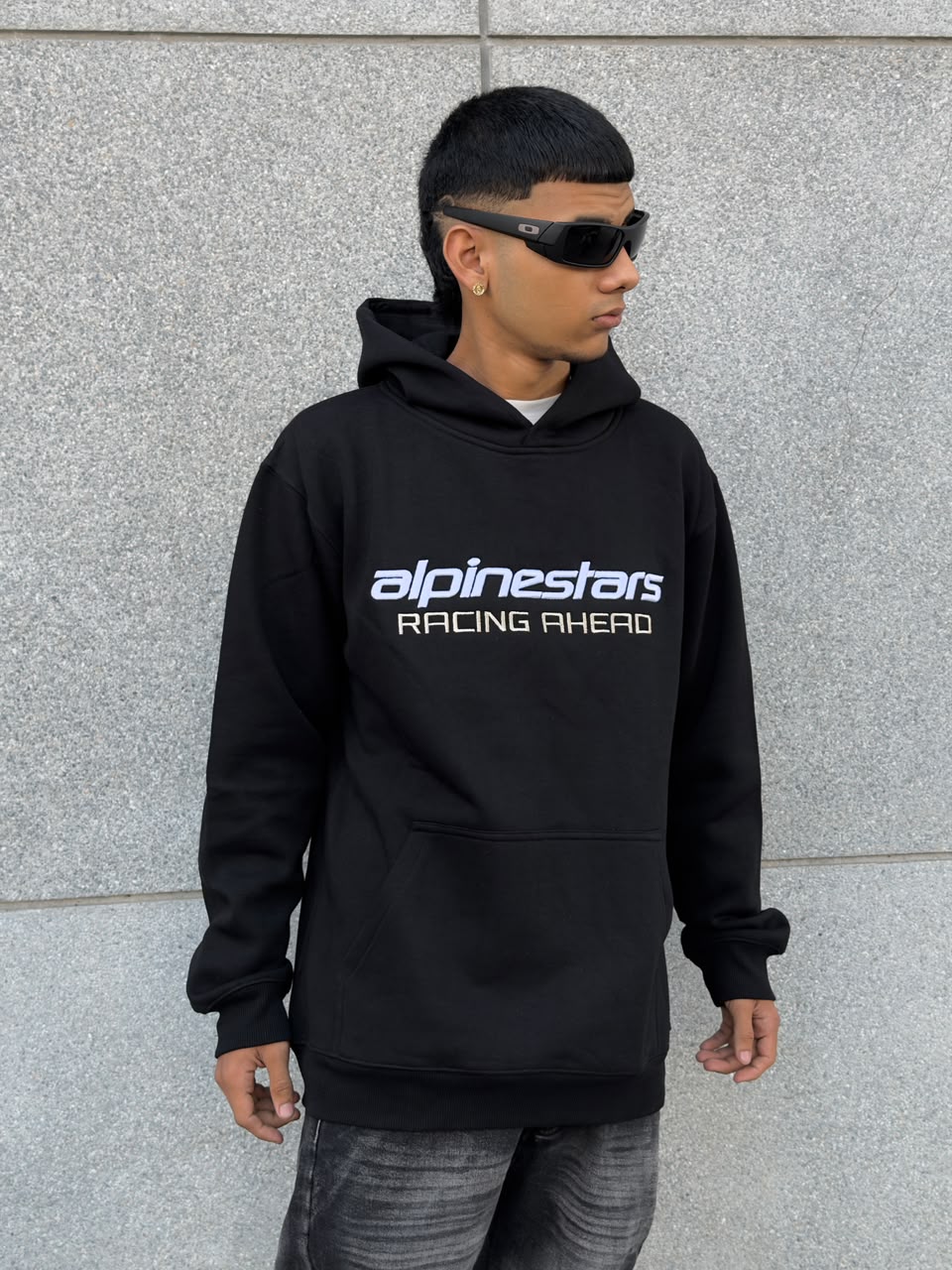 Alpinestar negro letras blancas y Amarillas