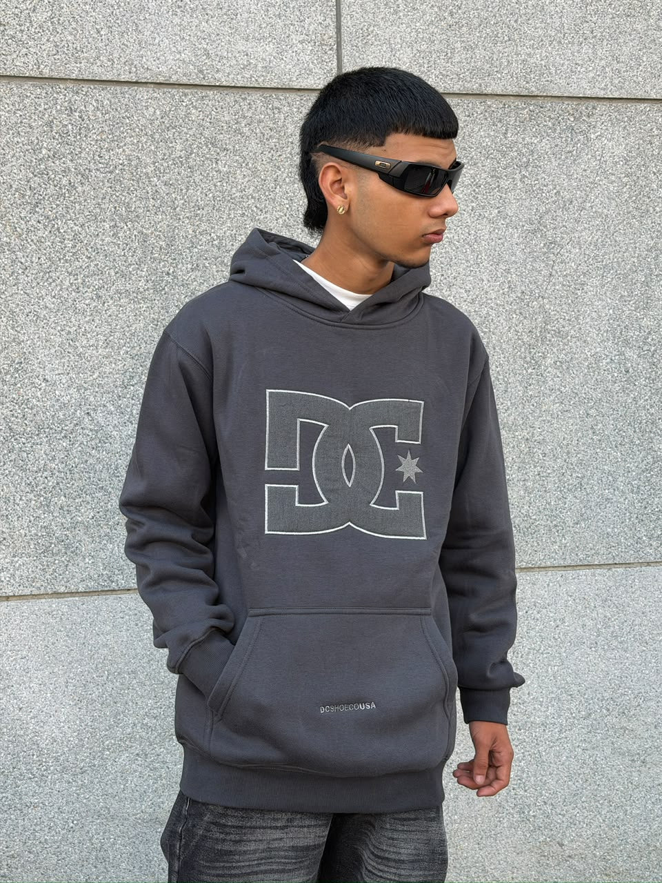 DC SHOES GRIS LOGO GRIS
