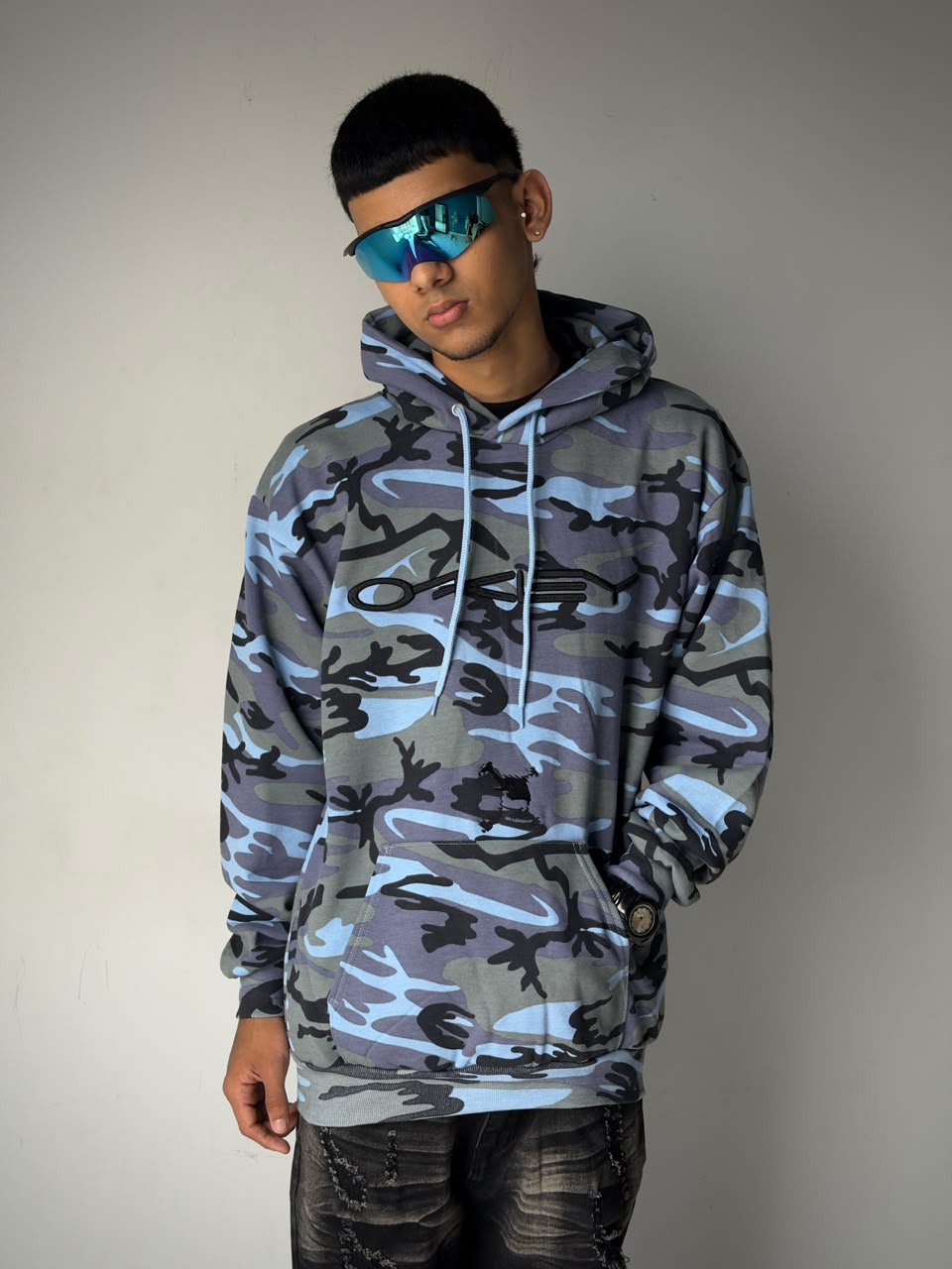 Alpinestar Gris Oscuro Camuflado Negro Cielo
