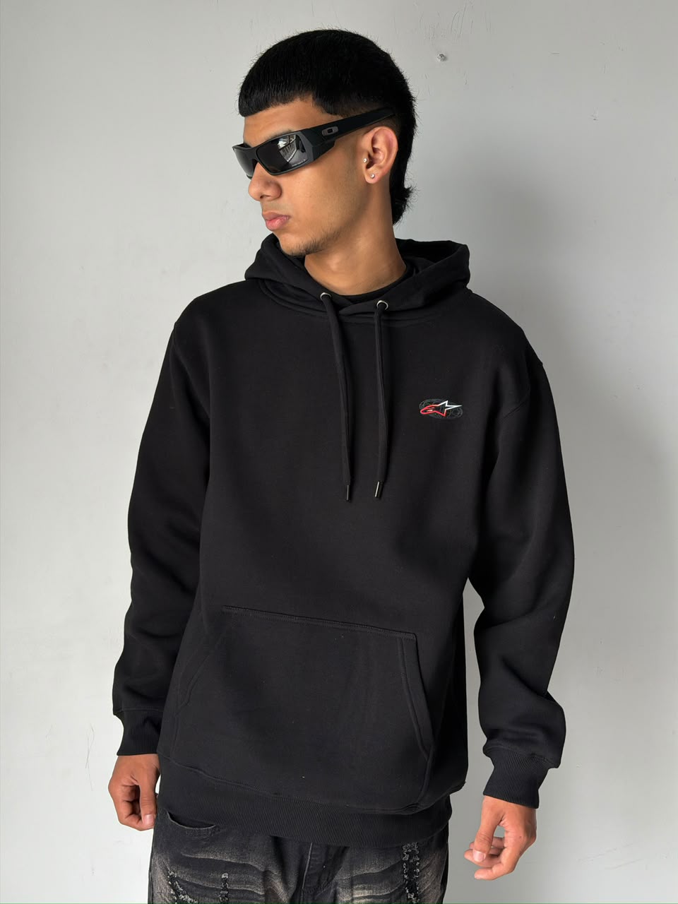 Alpinestar Negro Logo Rojo Blanco