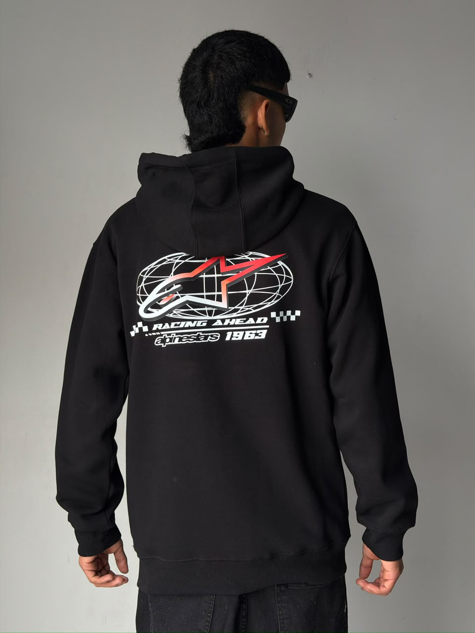 Alpinestar Negro Logo Rojo Blanco