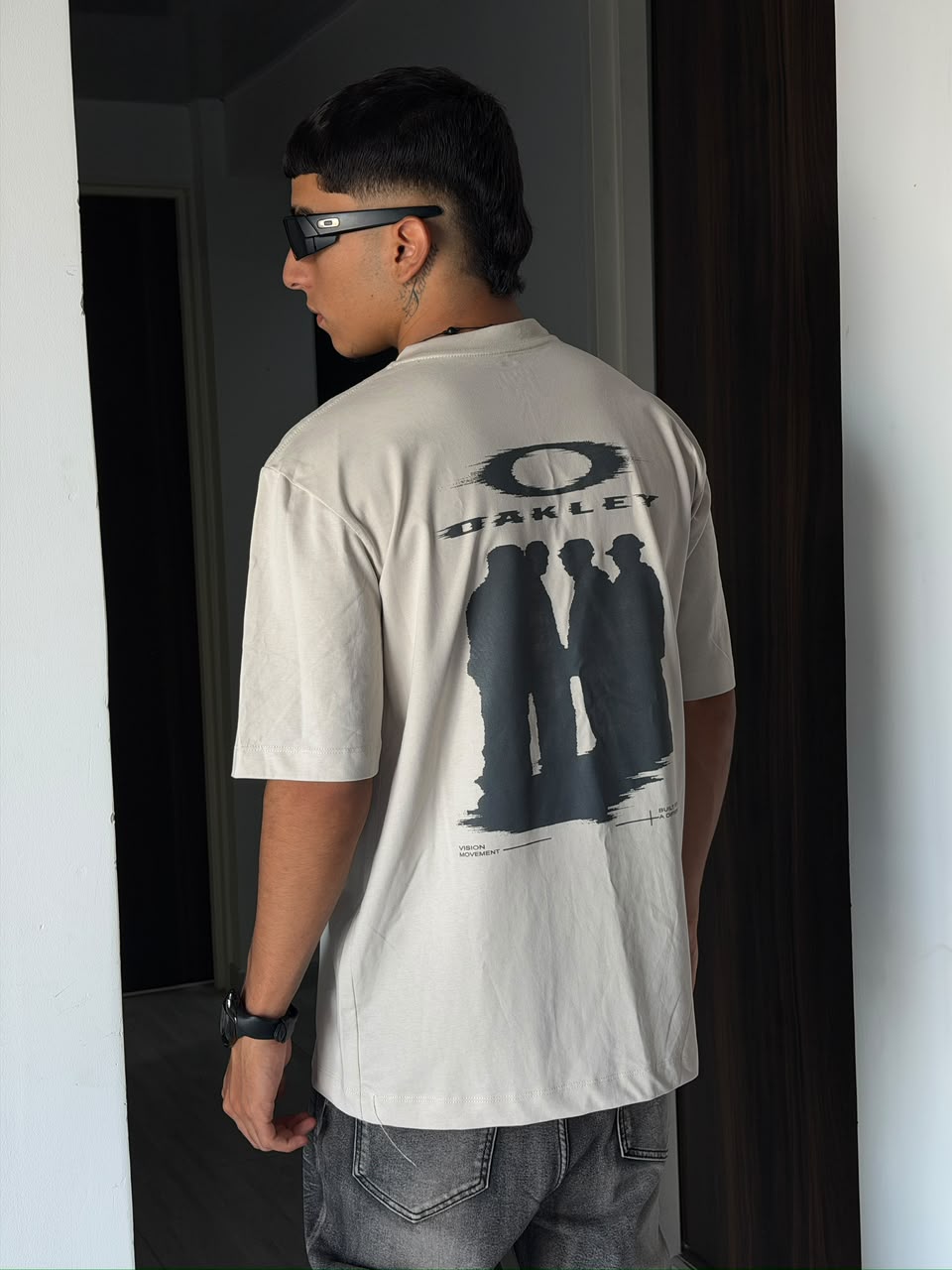 CAMISETA OAKLEY BLANCO LOGO NEGRO 02