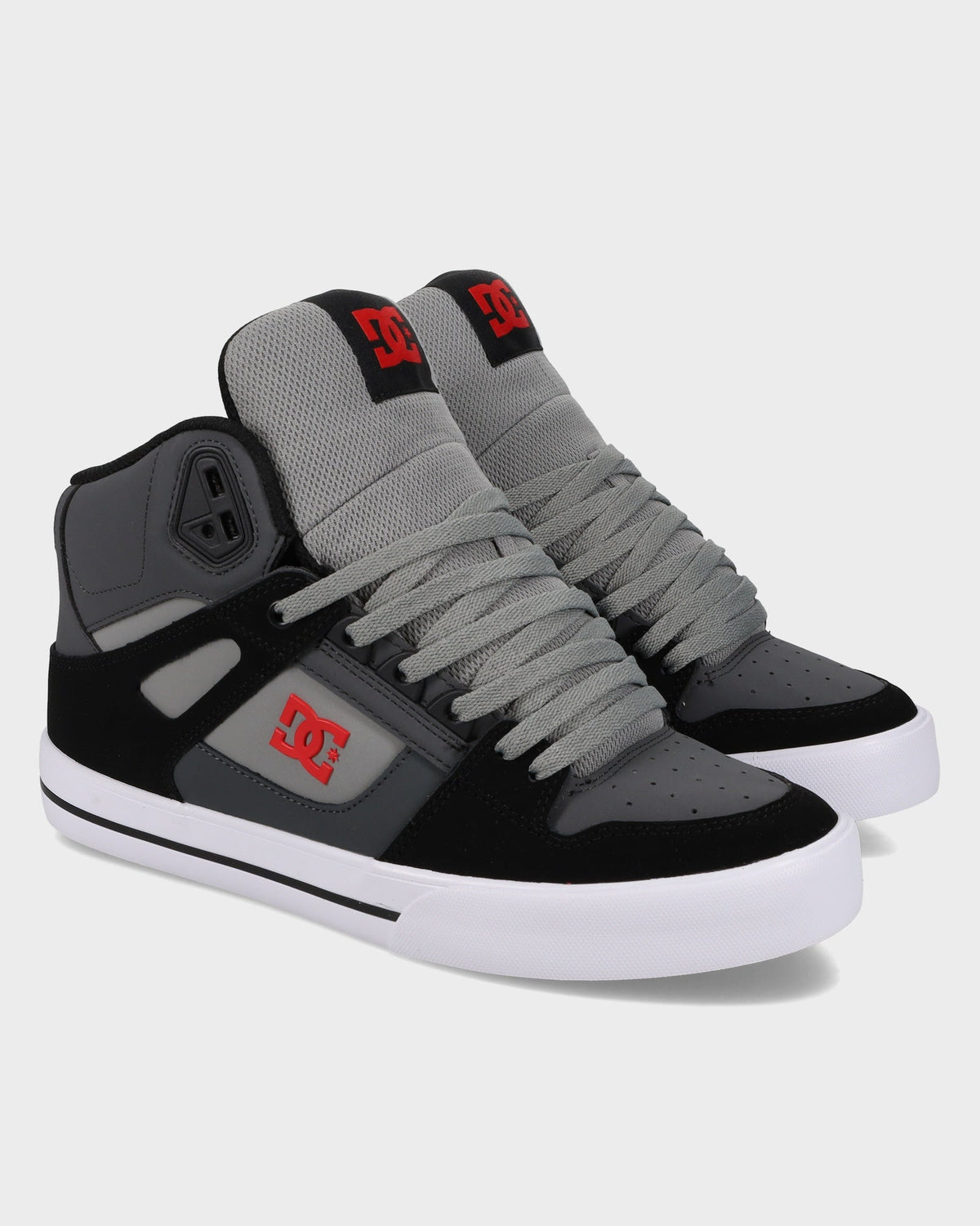 DC Pure High Top Black/Grey/Red