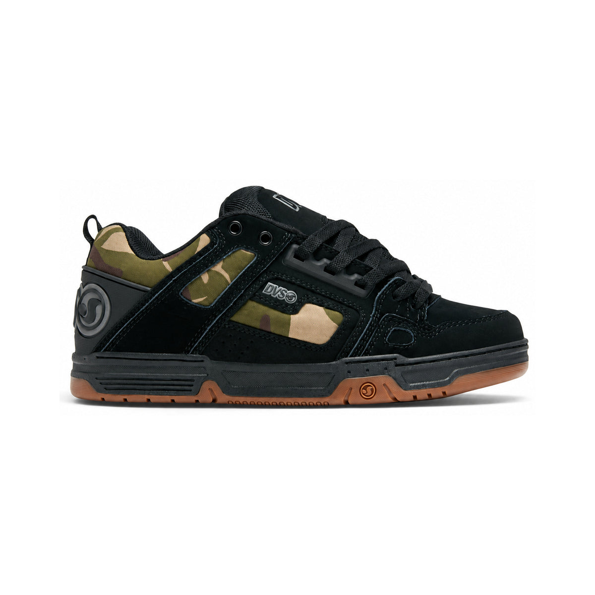 DVS BLACK CAMO - Vista lateral, punta hacia la derecha