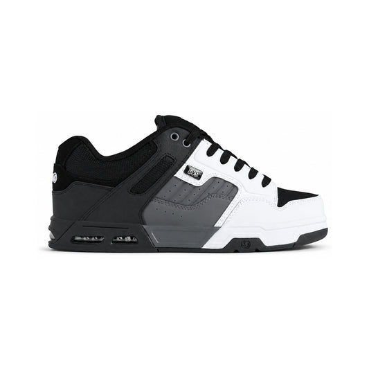 DVS ENDURO HEIR BLACK WHT - Vista lateral, punta hacia la derecha