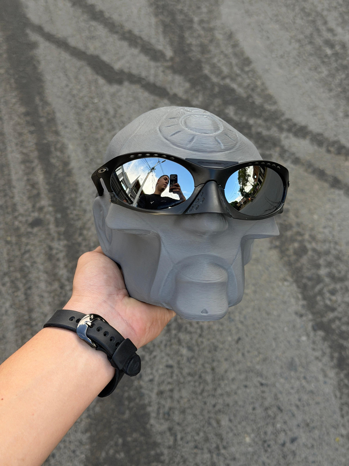 Gafas Oakley Plantaris — Lente plateado - Foto 1