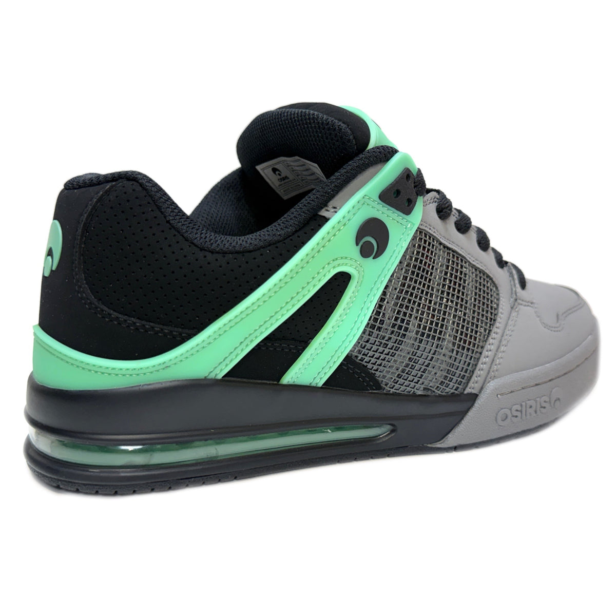 OSIRIS PIXEL BLACK CHARCOAL GREEN GLOW
