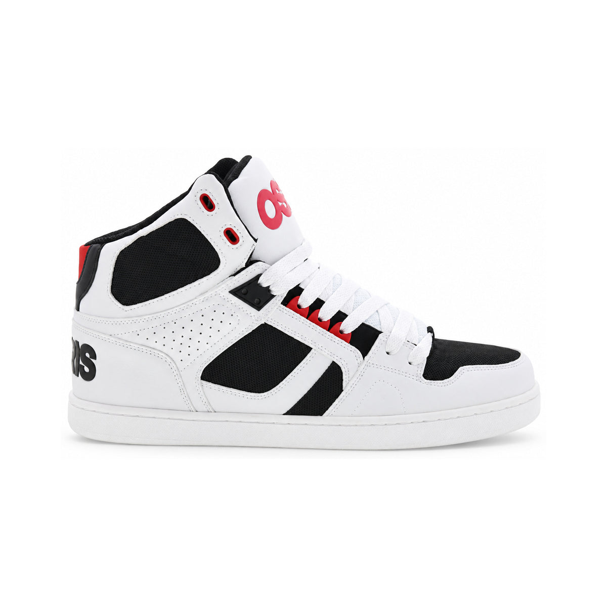 OSIRIS WHITE BLAK RED - Vista lateral, punta hacia la derecha